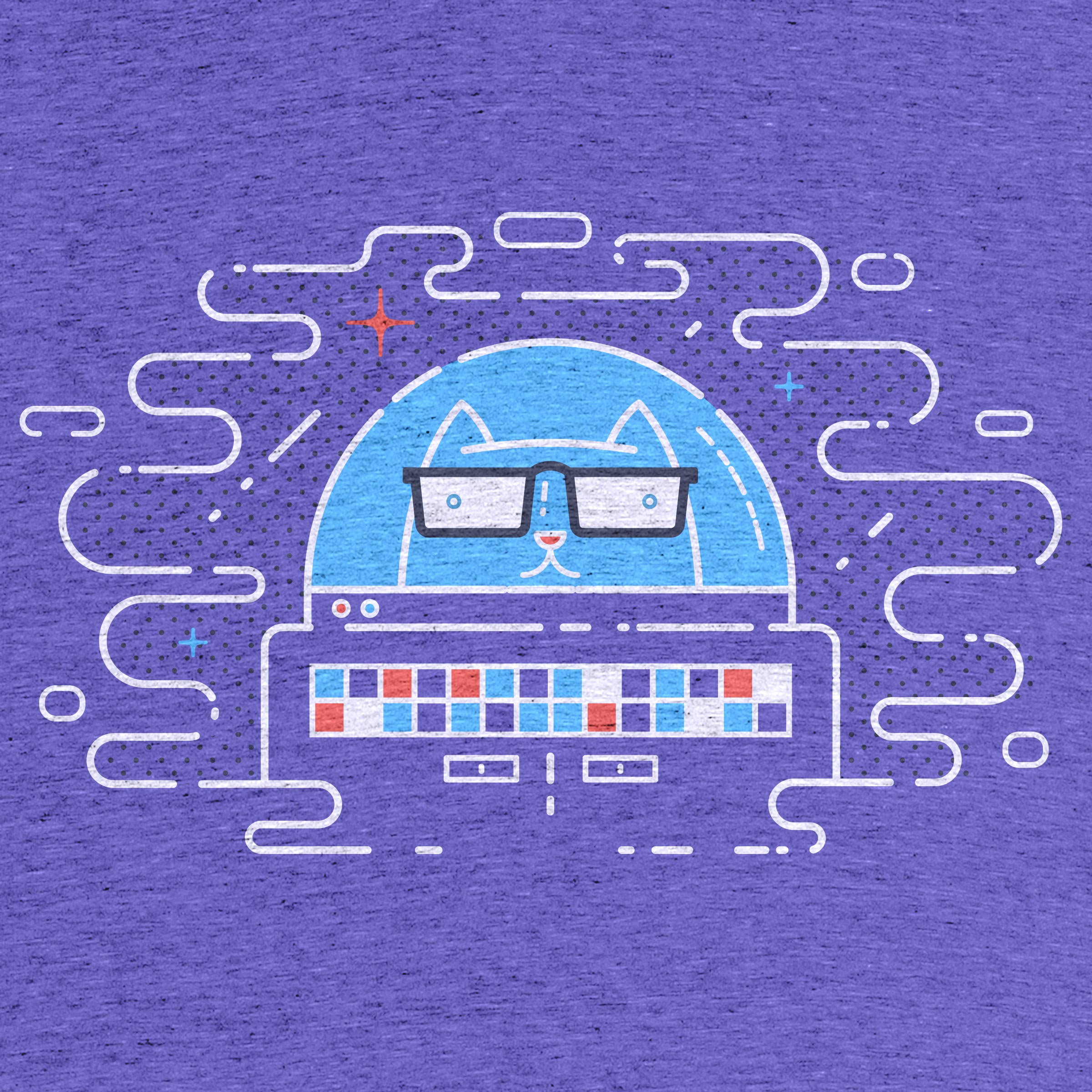 space cat tshirt